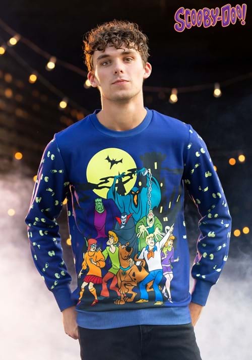 Scooby-Doo Glow-in-the-Dark Halloween Sweatshirt for Adults - US 1262
