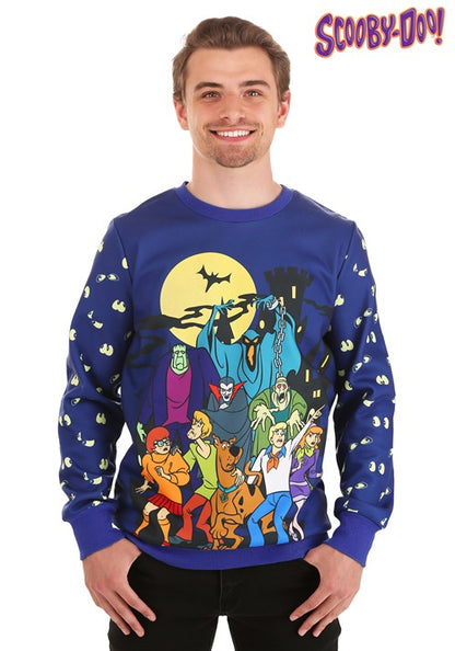 Scooby-Doo Glow-in-the-Dark Halloween Sweatshirt for Adults - US 1262