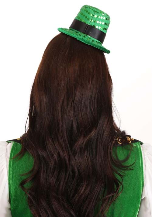 Mini Leprechaun Sequin Costume Hat Headband - US 5463