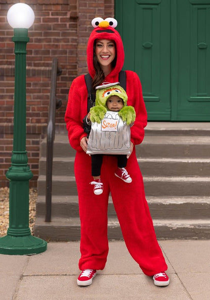 Sesame Street Elmo Onesie Costume for Adults - US 1882