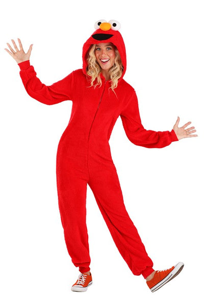 Sesame Street Elmo Onesie Costume for Adults - US 1882
