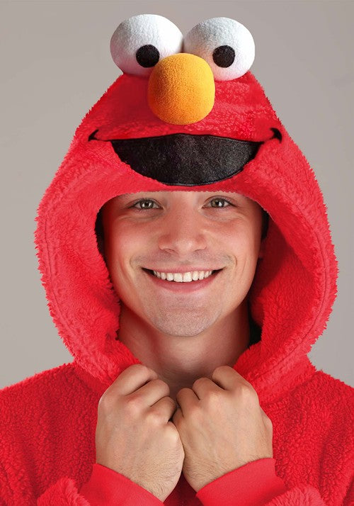 Sesame Street Elmo Onesie Costume for Adults - US 1882