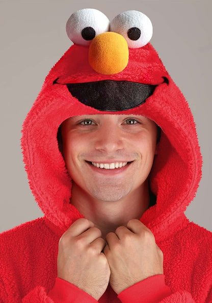 Sesame Street Elmo Onesie Costume for Adults - US 1882