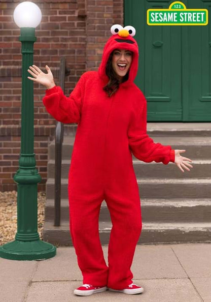 Sesame Street Elmo Onesie Costume for Adults - US 1882