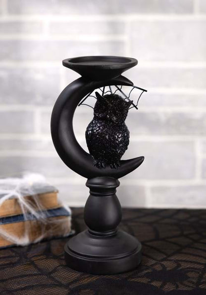 Set of 3 Matte Black Candleholders Decoration - US 2317