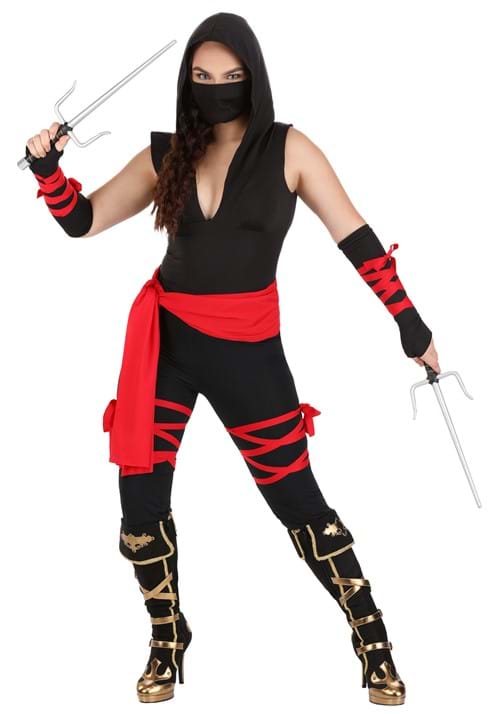 Sexy Deadly Ninja Costume for Women - US 5400