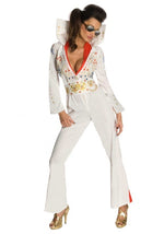 Women's Sexy Elvis Jumpsuit Costume - US 9178