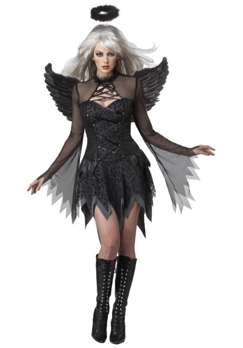 Womens Sexy Fallen Angel Costume - US 9949