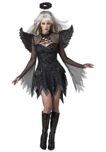 Womens Sexy Fallen Angel Costume - US 9949