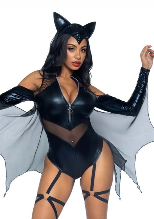 Women's Sexy Midnight Bat Costume - US 9991