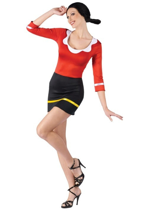 Womens Sexy Olive Oyl Costume - US 9059