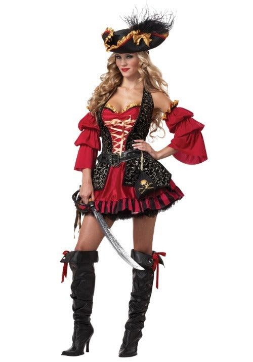 Sexy Plus Size Spanish Pirate Costume - US 1116
