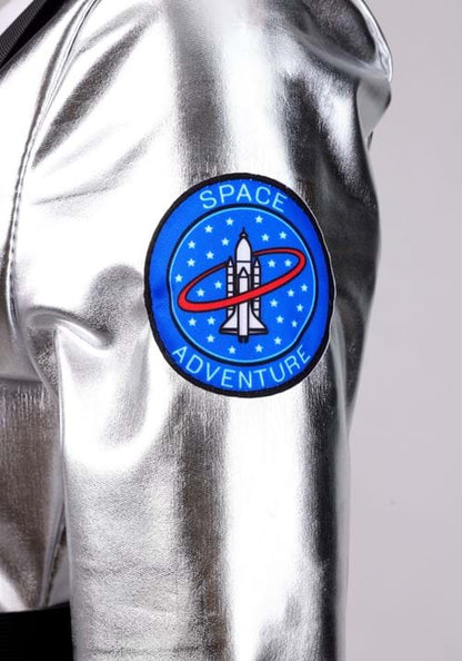 Sexy Silver Astronaut Costume Romper for Women - US 2226