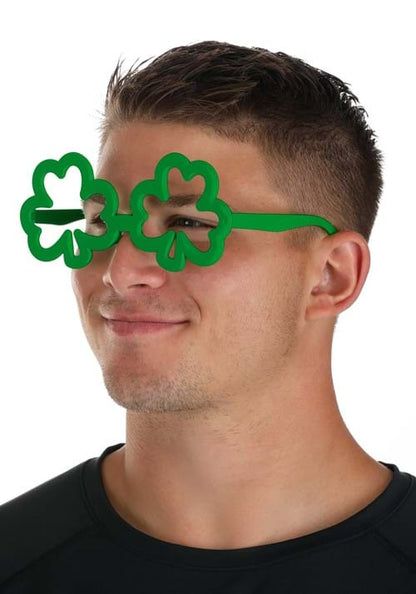 Green Saint Patrick's Day Shamrock Glasses - US 9833