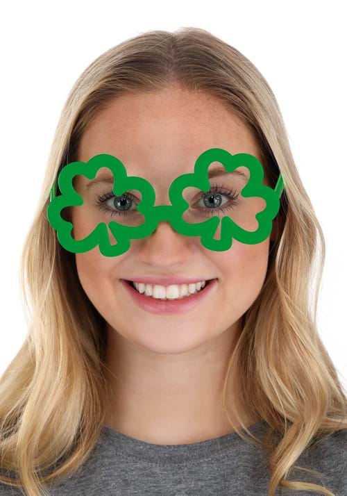 Green Saint Patrick's Day Shamrock Glasses - US 9833