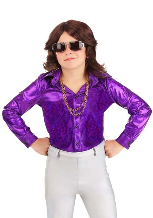 Kid's Shattered Glass Disco Costume Shirt - US 6001