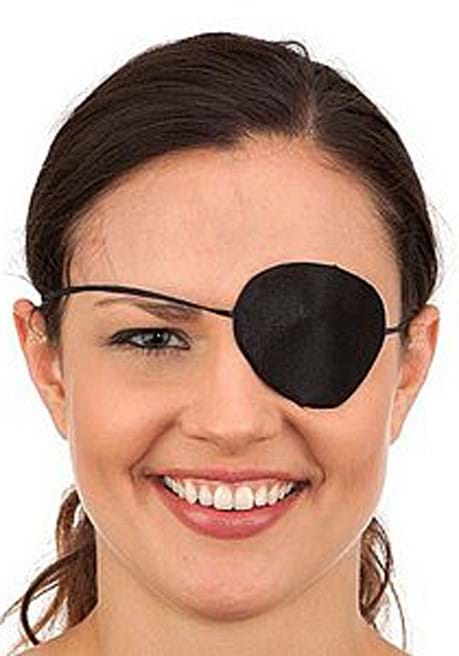 Silk Pirate Costume Eyepatch Accessory - US 3389