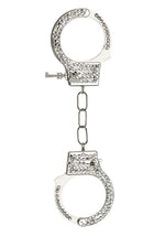 Silver Bling Costume Handcuffs Accessory - US 3757