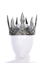 Silver Royal Costume Crown Accessory - US 2387