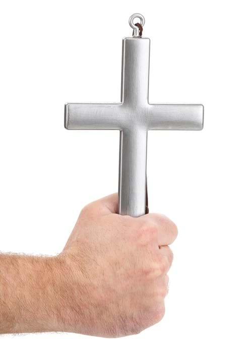 Silver Monk Cross Costume Accessory - US 6372