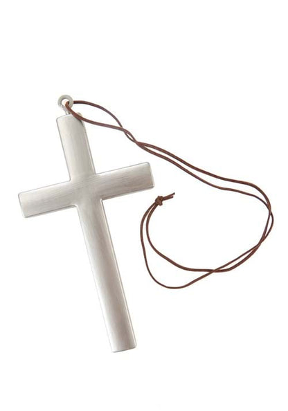 Silver Monk Cross Costume Accessory - US 6372