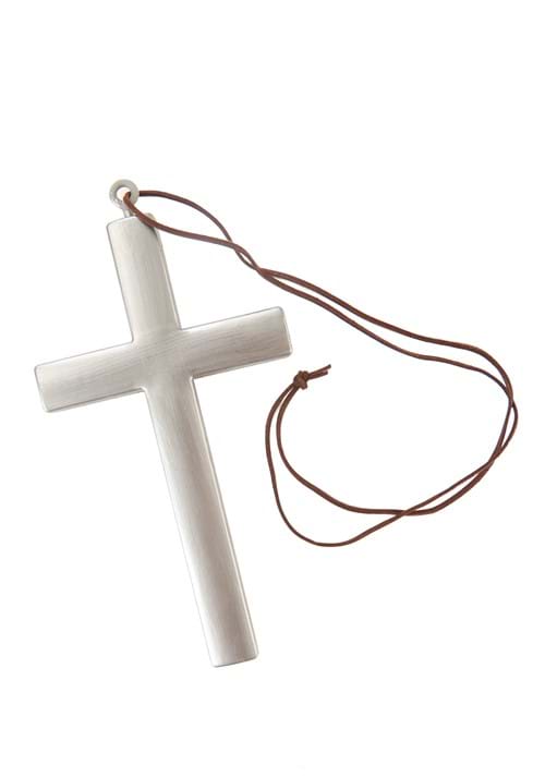 Silver Monk Cross Costume Accessory - US 6372