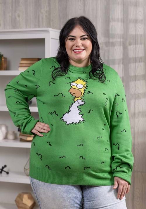 Adult The Simpsons Homer Bushes Sweater - US 2679