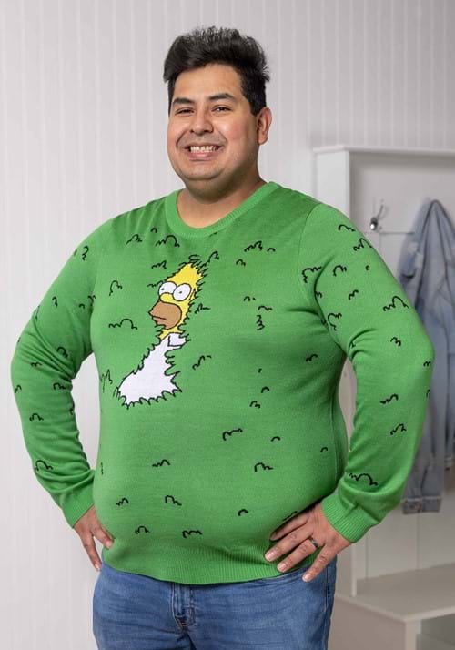 Adult The Simpsons Homer Bushes Sweater - US 2679