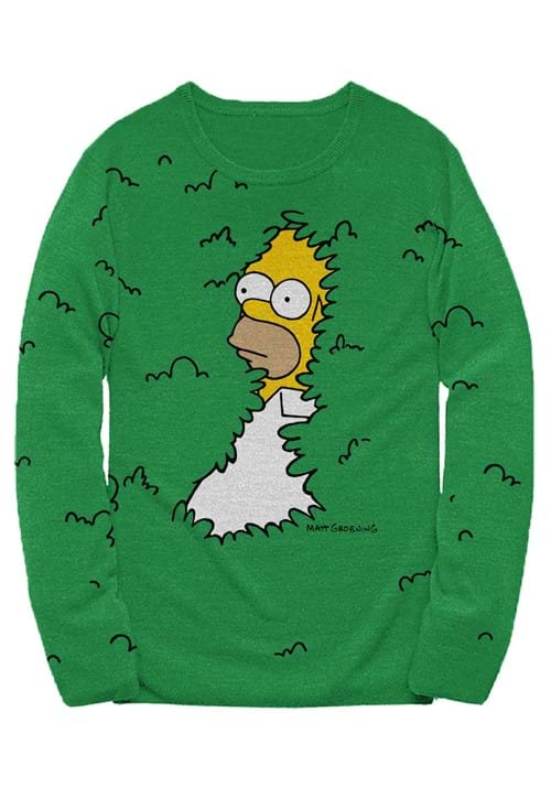 Adult The Simpsons Homer Bushes Sweater - US 2679