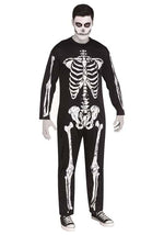 Skeleton Jumpsuit Costume for Adults - US 2262