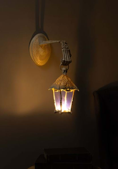 17-Inch Light Up Skeleton Crew Lantern Decoration - US 3361