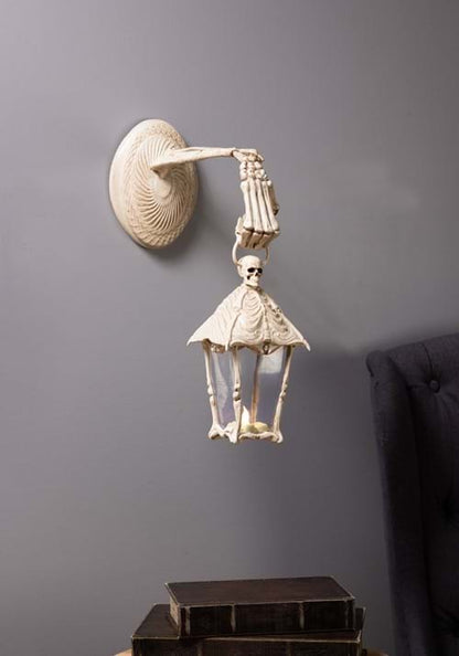 17-Inch Light Up Skeleton Crew Lantern Decoration - US 3361