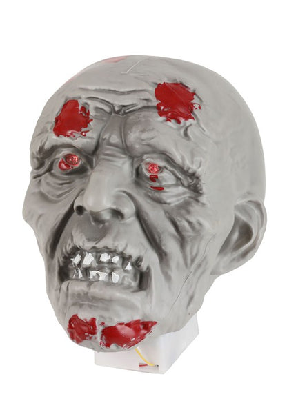 Zombie Head and Hands with Lights Halloween Decoration - US 6278