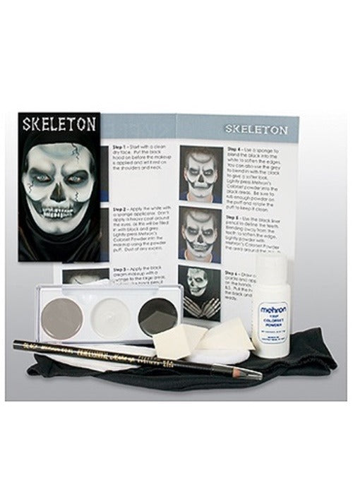Mehron Skeleton Makeup Character Kit - US 3406