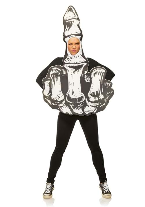 Skeleton Middle Finger Costume for Adults - US 5415
