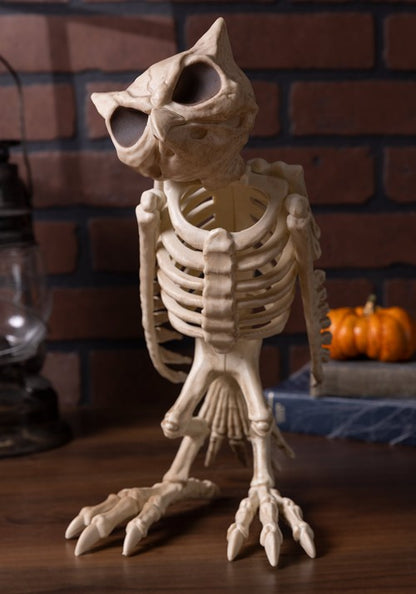 14-Inch Skeleton Owl Bones Decoration - US 5858