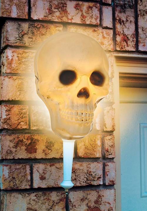 Complete Skull Porch Light Cover or Wall Halloween Decoration - US 1700