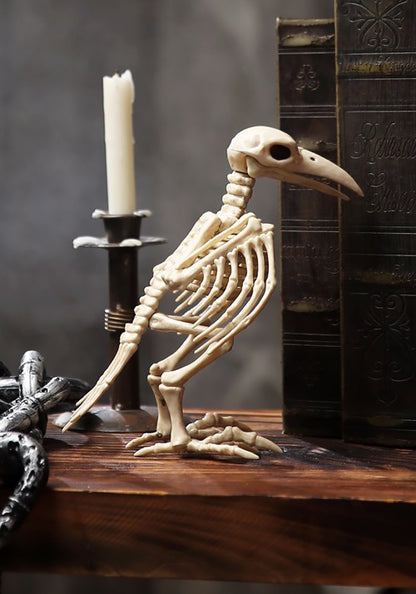 8-Inch Raven Skeleton Prop Decoration - US 9245