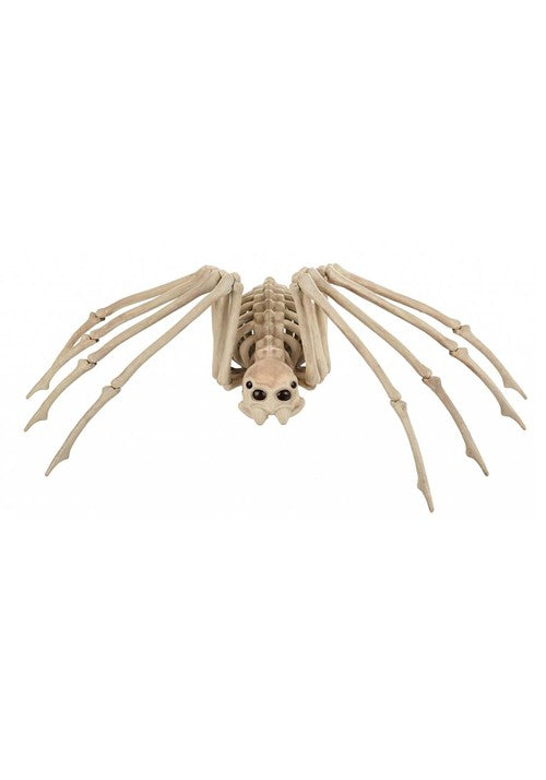 9-Inch Posable Creepy Skeleton Spider Decoration - US 8816