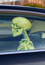 15-Inch Skeleton Window Cling Back Seat Driver Decoration - US 6598
