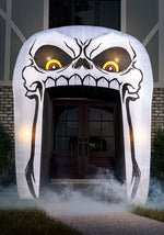 9.5FT Inflatable Light Up Skull Archway Halloween Decoration - US 3218