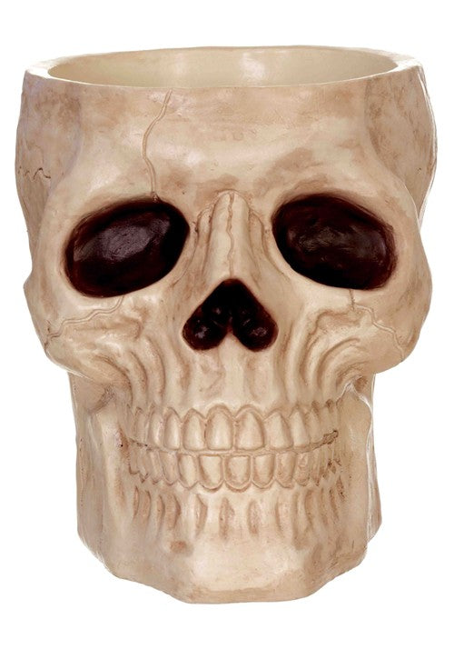 9-Inch Skull Halloween Candy Bowl Decoration - US 7134