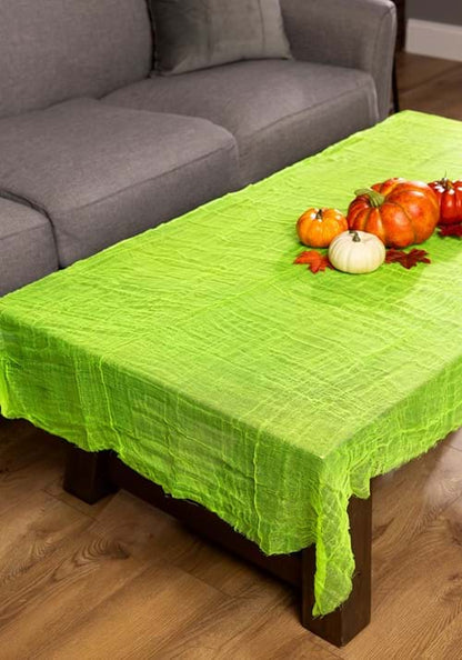 Slime Green Gauze Decorative Halloween Cloth - US 9329