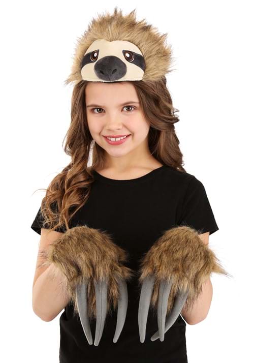 Sloth Soft Headband & Paws Costume Accessory Kit - US 1561
