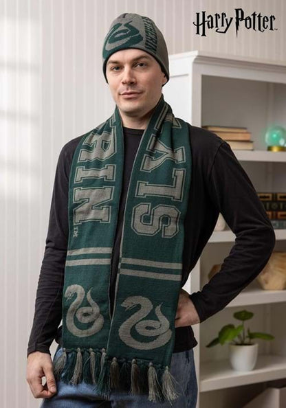 Reversible Harry Potter Slytherin Knit Scarf - US 7912