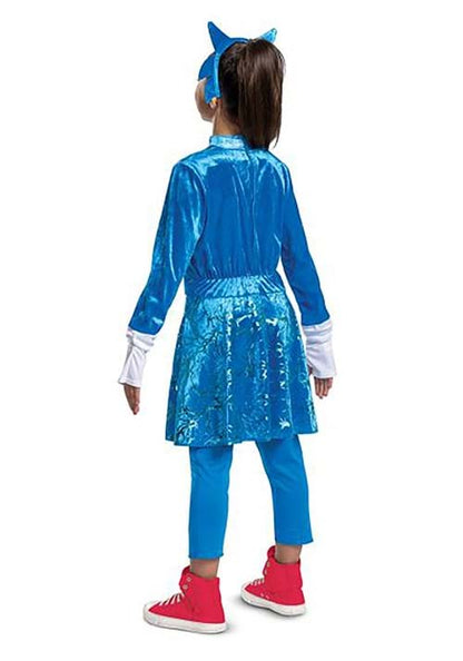 Sonic 2 The Movie Sonic Costume for Girls - US 2716