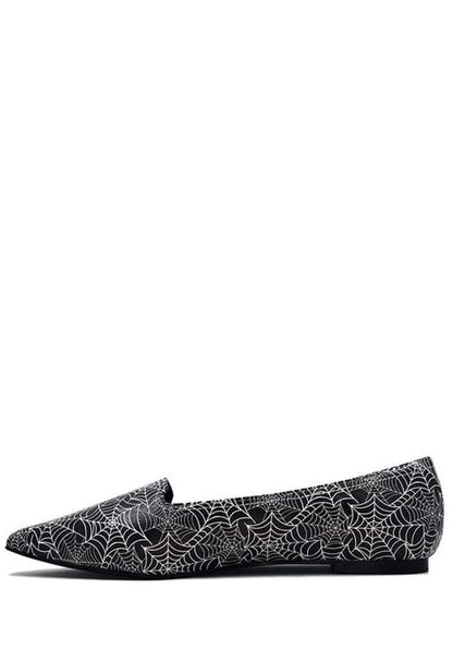Spiderweb Pointed Women's Ballet Flat - US 2774
