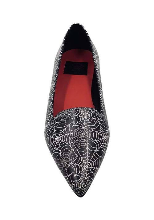 Spiderweb Pointed Women's Ballet Flat - US 2774
