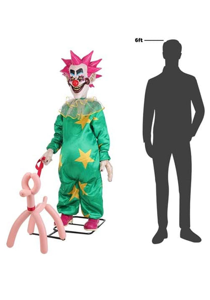 5.8FT Spikey Killer Klowns from Outer Space Animated Decoration - Tekky - US 3896