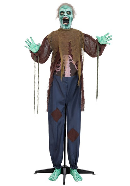 5.5FT Spineless Stanley Animatronic Zombie Decoration - Scream Saver - US 2881